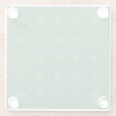 緑のShippoパターン ガラスコースター (裏面)