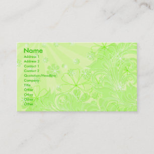 緑のspring_card 名刺