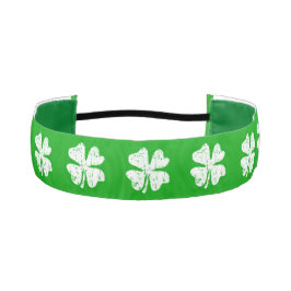 緑のSt patricks dayの幸運な魅力のクローバーのヘッドバンド アスレチックヘッドバンド