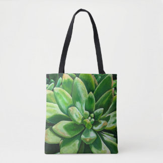 緑のSucculent トートバッグ