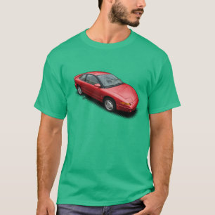 緑のTシャツの土星赤いSC2車 Tシャツ