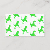 緑のtレックスパターン 名刺 (裏面)