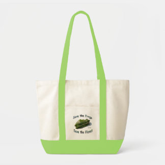 緑のTreefrogsを救って下さい トートバッグ