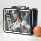 緑のTuと妖精の翼のバレエダンサー メタルランチボックス (インサイチュ)