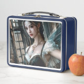 緑のTuと妖精の翼のバレエダンサー メタルランチボックス (インサイチュ)