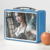 緑のTuと妖精の翼のバレエダンサー メタルランチボックス (インサイチュ)