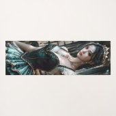 緑のTuと妖精の翼のバレエダンサー ヨガマット (裏面(横))