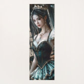 緑のTuと妖精の翼のバレエダンサー ヨガマット (裏面)