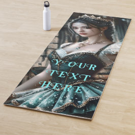 緑のTuと妖精の翼のバレエダンサー ヨガマット