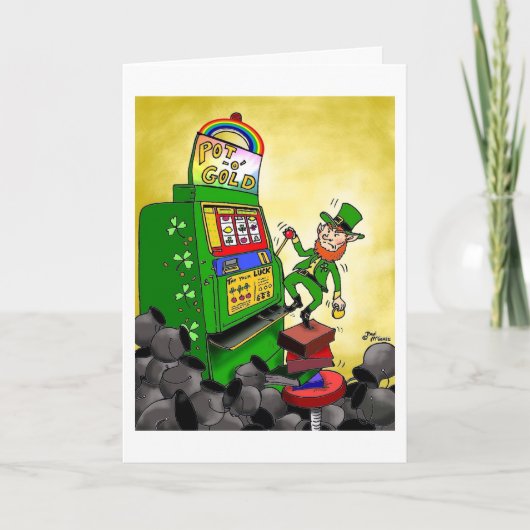 緑のWeenii "アイルランドの"挨拶状の運 カード (正面)