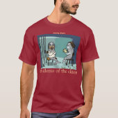 緑のWeenii "ハマグリの沈黙"のワイシャツ Tシャツ (正面)