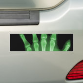 緑のX線の骨組手 バンパーステッカー (車上)