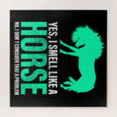 緑のYes私は馬のような匂い ジグソーパズル (横)