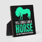 緑のYes私は馬のような匂い フォトプラーク (正面)