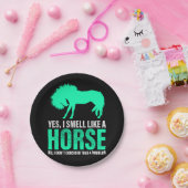 緑のYes私は馬のような匂い ペーパープレート (パーティー)