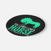 緑のYes私は馬のような匂い ペーパープレート (アングル)
