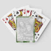 緑はあなた自身のパーソナライズな写真フレームを作成します トランプ (裏面)