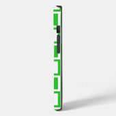 緑はっきりしたモダン正方形 Case-Mate iPhoneケース (裏面 / 左)