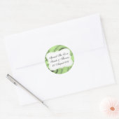 緑はジャムの瓶のラベルが愛を広めるのを好む ラウンドシール (封筒)