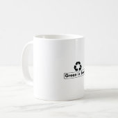 緑はセクシー コーヒーマグカップ (正面左)