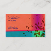 緑は名刺に斑点を付けます 名刺 (裏面)