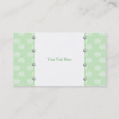 緑は名刺を戴冠させます 名刺 (裏面)