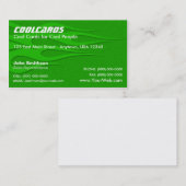 緑は名刺を炎にあてます 名刺 (正面/裏面)