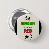 緑は新しく赤いピンです 缶バッジ (正面&裏面)