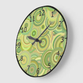 緑は混合物を一周します ラージ壁時計 (傾斜)