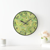 緑は混合物を一周します ラージ壁時計 (ホーム)