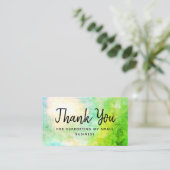 緑は私の小さなサポートをありがとう 名刺 (スタンド正面)