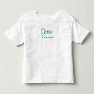 緑は私の色 トドラーTシャツ