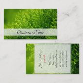 緑は背景を残します 名刺 (正面/裏面)