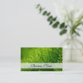 緑は背景を残します 名刺 (スタンド正面)