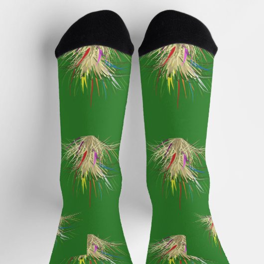 緑は自然に見える ソックス (上部)