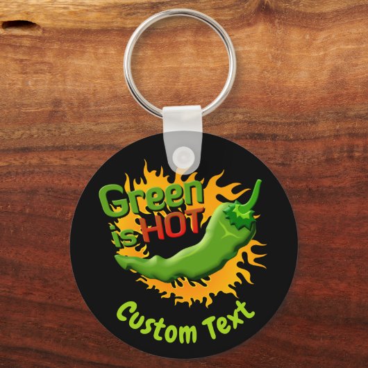 緑はHOT Keychain キーホルダー (正面)