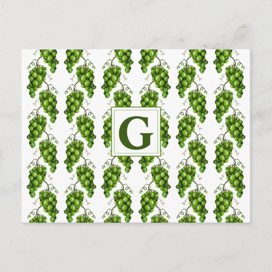 緑ぶどうはがき ポストカード (正面)