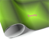 緑へのモノグラムのな黒 ラッピングペーパー (ロールコーナー)