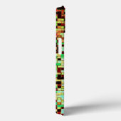 緑ぼやけとオレンジの小さな正方形またはタイル Case-Mate iPhoneケース (裏面 / 右)