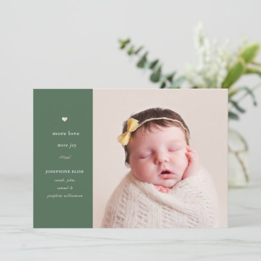 緑より愛し、より喜び | 休日誕生発表 シーズンカード (スタンド正面)