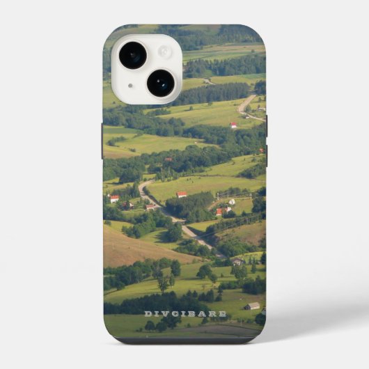 緑を分割 iPhoneケース (裏面)