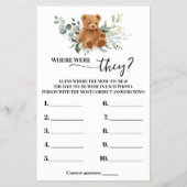 緑を我慢する彼らがシャワーゲームカードだった場所 チラシ (正面)