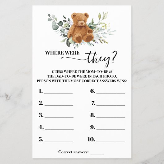 緑を我慢する彼らがシャワーゲームカードだった場所 チラシ (正面)