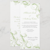 緑を渦巻く霧 招待状 (正面/裏面)