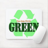 緑を生きてい愛考えて下さい マウスパッド (マウス)