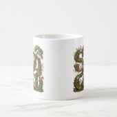 緑を生き生きとしている コーヒーマグカップ (中央)