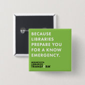 緑を知りなさいのでボタンをかけて下さい 缶バッジ (正面&裏面)