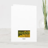 緑アマリリス カード (裏面)