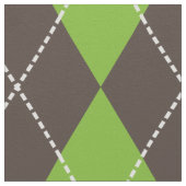 緑アーガイルの織物 ファブリック (クローズアップ)