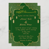 緑ア王室のラビア語 セーブザデート (正面/裏面)